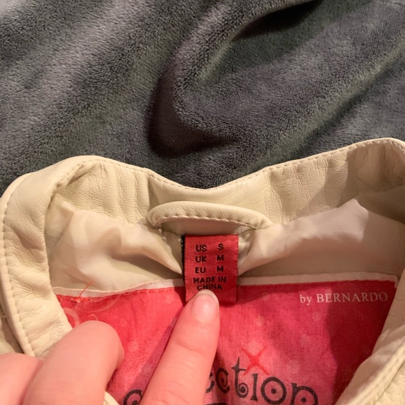 White Leather Jacket - Picture 3 of 3